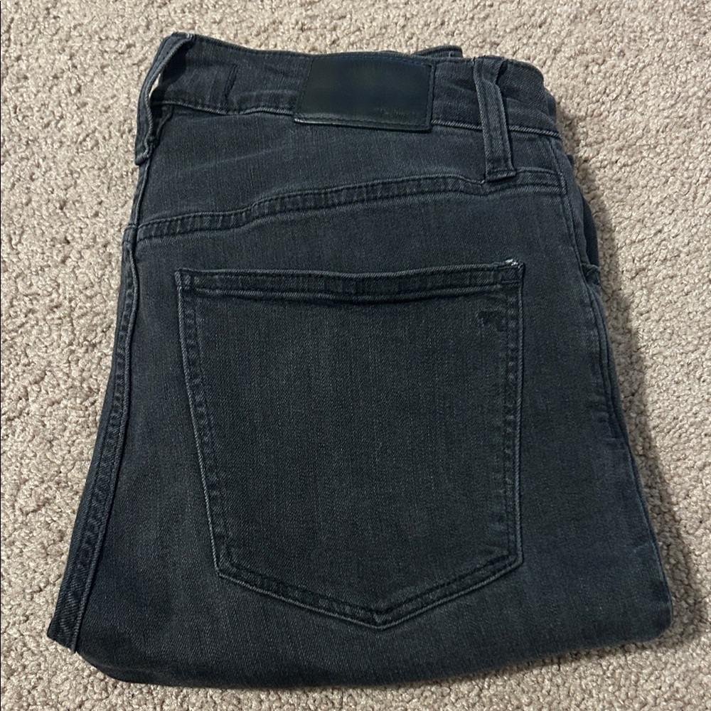 Madewell curvy roadtripper Black Denim Jeans, size 27T